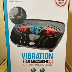 HoMedics Vibration Foot Massager With Heat, FMV-400HJ-BK